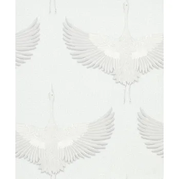 Tapeta Vliesová tapeta na zeď, bílá, ptáci, 34528, Kumano, Marburg