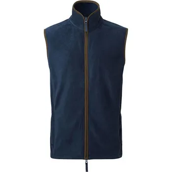 Pánská vesta Premier Workwear Artisan Pánská fleecová vesta PR803 Navy (ca. Pantone 533C)-Brown (ca. Pantone 4975C) XL