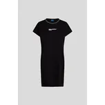 ŠATY KARL LAGERFELD JEANS KLJ DRAPEY TEE DRESS BLACK