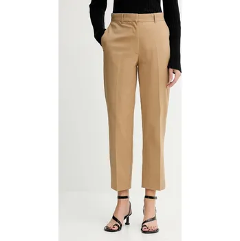 Dámské kalhoty Kalhoty Calvin Klein dámské, zelená barva, high waist, LV044B916G 19X, vel. M