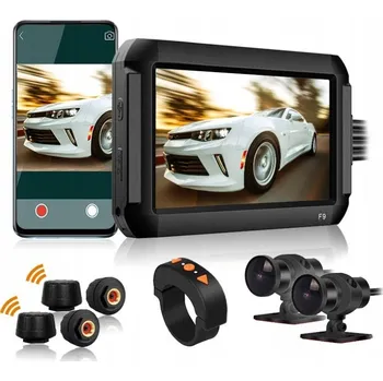 Bezpečnostní kamera Duální kamerový systém do auta Secutek F9-TPMS-SIC