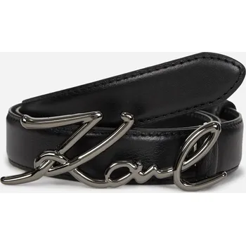 Opasek OPASEK KARL LAGERFELD K/SIGNATURE H2.5 BELT BLACK-GUNMETAL