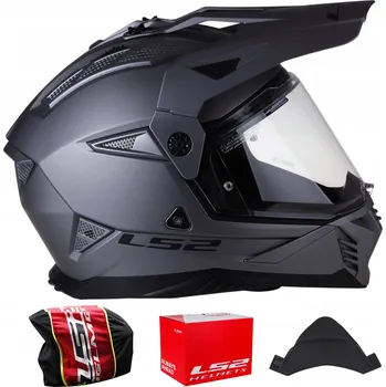 Helma na motorku Přilba LS2 MX702 Pioneer II Matt Titan s homologací 22.06