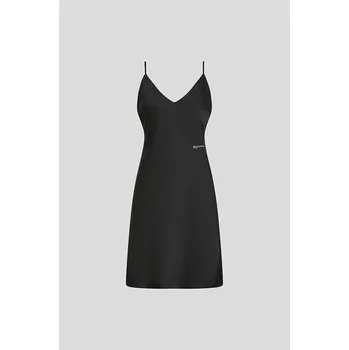 Dámské šaty ŠATY KARL LAGERFELD JEANS KLJ SATIN SLIP DRESS BLACK