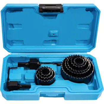 Vrták XTline XT11808 sada vykružovacích korunek 10 dílů 19-64mm, plastový box