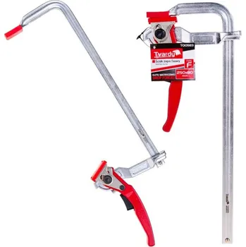 Truhlářská svěrka Svěrka rychloupínací ráčnová, typu F, 250 x 80 mm, kovaná GEKO 0.680 Kg HOBY Sklad3 T00583 (0.680 Kg HOBY Sklad3 T00583)