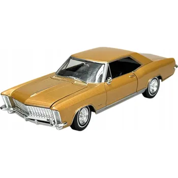 autíčko WELLY 1965 BUICK RIVIERA GRAN SPORT ZLATÁ 1:24 NOVÝ KOVOVÝ MODEL 24072