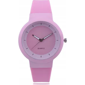 Hodinky Křemíkové hodinky Quartz Pink, 40 mm, 1 Ks