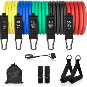 SADA POSILOVACÍCH GUM NA CVIČENÍ VYSOKÁ KVALITA