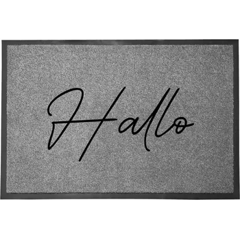 Rohožka Vstupní rohožka šedá dekorativní Dárek do domu | Hallo 60x40 cm
