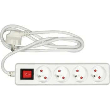 Nářadí pro automobil Vorel 72525 Prodlužovací kabel, bílý, 4 zásuvky 1,5m