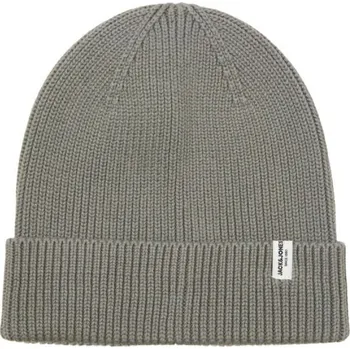 Módní doplněk Zimní čepice Jack&Jones JACKRINK BEANIE LN 12193386 CASTOR GRAY Univerzální
