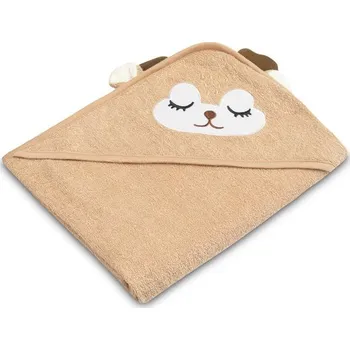 Dětská osuška 100x100cm, froté bavlna, Srnka - béžová, hnědá