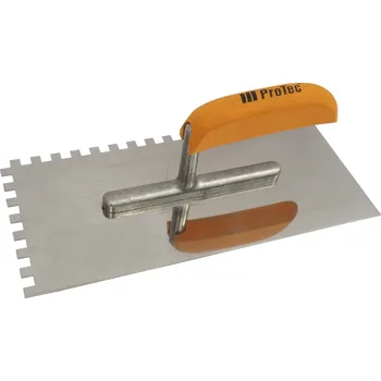 Zednické hladítko ProTec hladítko, nerezové, EURO, zub 8 mm, s dřevěnou rukojetí,280 x 130 mm 0.39 Kg TOP Sklad4 803074 (0.39 Kg TOP Sklad4 803074)