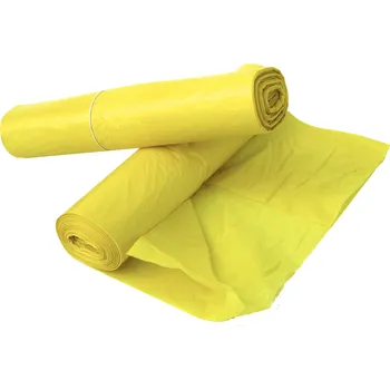Pytle na odpadky Pytel LDPE 100x120cm, 80mi, 240l, 5ks/rol, žlutý, cena za roli
