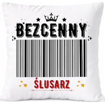 Polštář Dárek Polštář Agent s potiskem v bílém PoliDraw