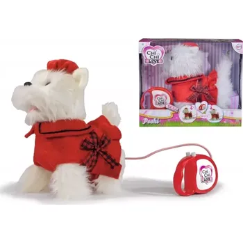 plyšák Interaktivní plyšový pejsek CHI CHI LOVE Poshi na vodítku