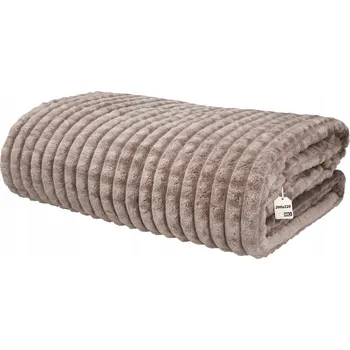 Prostěradlo Deka z mikrovlákna Cadro 200 cm x 220 cm hnědá