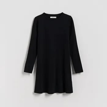 Dětská móda Reserved - Proužkované šaty - černý - 278FW-99X - 278FW-99X-U12