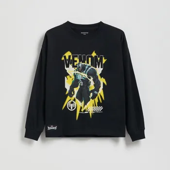 Chlapecká mikina Reserved - Tričko s dlouhým rukávem Marvel Rivals - černý - 585FJ-99X - 585FJ-99X-128