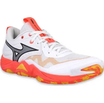 Dámská sálová obuv Mizuno Wave Momentum Elite V1GA251201 - white/fiery coral 2/citrus 47