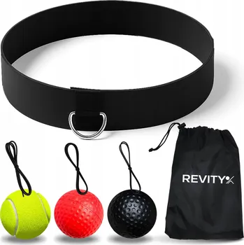Sada reflexních míčků Revity 3 ks pro trénink reflexů, vícebarevné