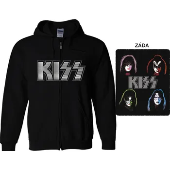 Pánská mikina Kiss - mikina s kapucí a zipem 7