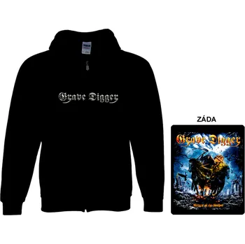 Pánská mikina Grave Digger - mikina s kapucí a zipem 2
