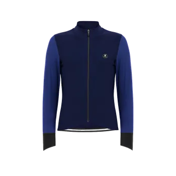 Cyklistické oblečení Dres PISSEI Monviso Invernale Blu navy/Indigo XXL