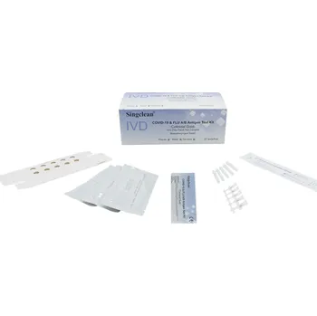 Diagnostický test Singclean IVD Covid-19 & Flu A/B Antigen Test Kit Colloidal Gold 20pcs