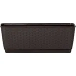 PROSPERPLAST Truhlík RATOLLA PW 38.6 x 15.4 x 14 cm, tmavě hnědý