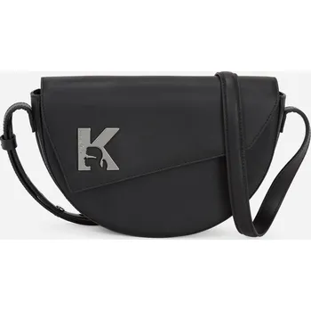 Kabelka KABELKA KARL LAGERFELD JEANS KLJ GEO SADDLE BAG LEATHER BLACK