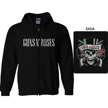 Pánská mikina Guns N' Roses - mikina s kapucí a zipem 2