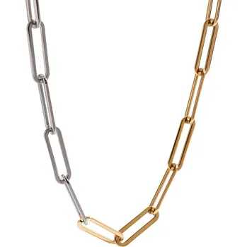 Náhrdelník ELENYS Duo Chain – pozlacený náhrdelník 18K žluté zlato Délka: 55 cm