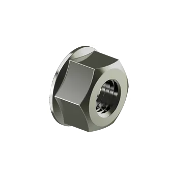 Matice nerez_solar_martim Matice s límcem bez ozubení DIN 6923 nerez A4 Varianta: Matice s límcem bez ozubení DIN 6923 - A4-80 - M8