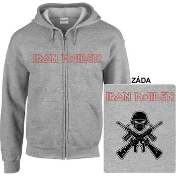 Pánská mikina Iron Maiden - mikina s kapucí a zipem 22