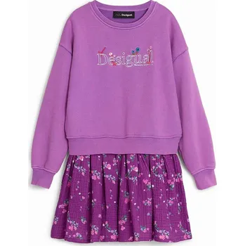 Dámské šaty Dívčí šaty Desigual 24WGVK10 fialová 40X, vel. 164