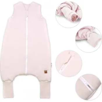 Spací pytel pro miminko Teplý spací vak se zahrnovacími nohavičkami, Soft Hand Made, pudrově růžový, vel. M