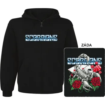 Pánská mikina Scorpions - mikina s kapucí a zipem 1