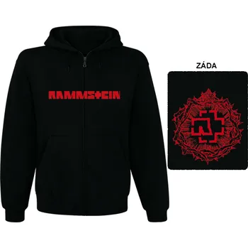 Pánská mikina Rammstein - mikina s kapucí a zipem 8