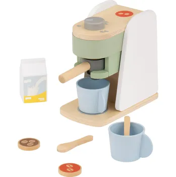Dětská kuchyňka lupilu® Dřevěná sada nádobí a pomůcek do kuchyně (kávovar)