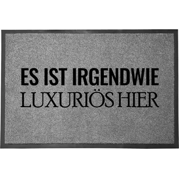 Rohožka Vstupní rohožka šedá dekorativní Dárek do domu | Luxusní 60x40 cm