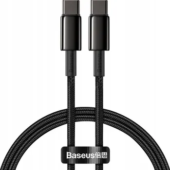 Datový kabel Kabel Baseus USB-C - USB-C 1 m černý