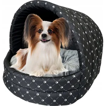 Pelíšek pro psa Szyszka Bouda pro psa černá 50 cm x 46 cm