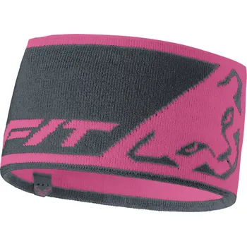 Sportovní čelenka Čelenka Dynafit Leopard Logo Headband magenta 25/26 Barva: růžové / šedá, Velikost: UNI