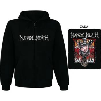 Pánská mikina Napalm Death - mikina s kapucí a zipem 3
