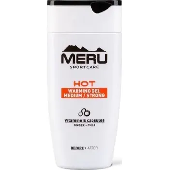 Masážní přípravek Meru Hot hřejivý gel Zázvor a Chili 150ml