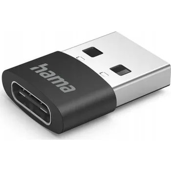 Datový kabel HAMA ADAPTÉR USB-A (samice) - USB-C (samec), bílý/zelený