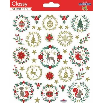 Vánoční dekorace samol. GG vánoční CLS 212031 Winter Wreath