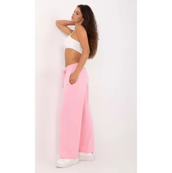 Dámské kalhoty Stylové teplákové kalhoty v růžové RV-DR-